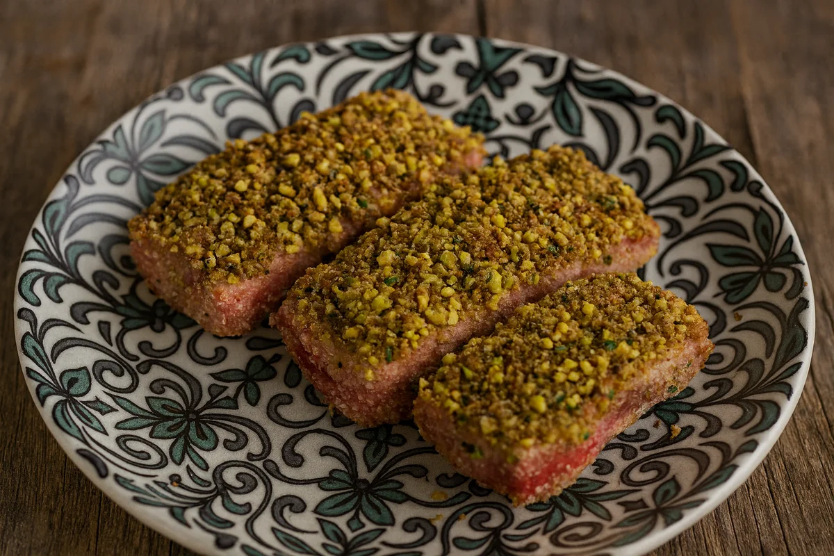 Tonno in crosta di pistacchi