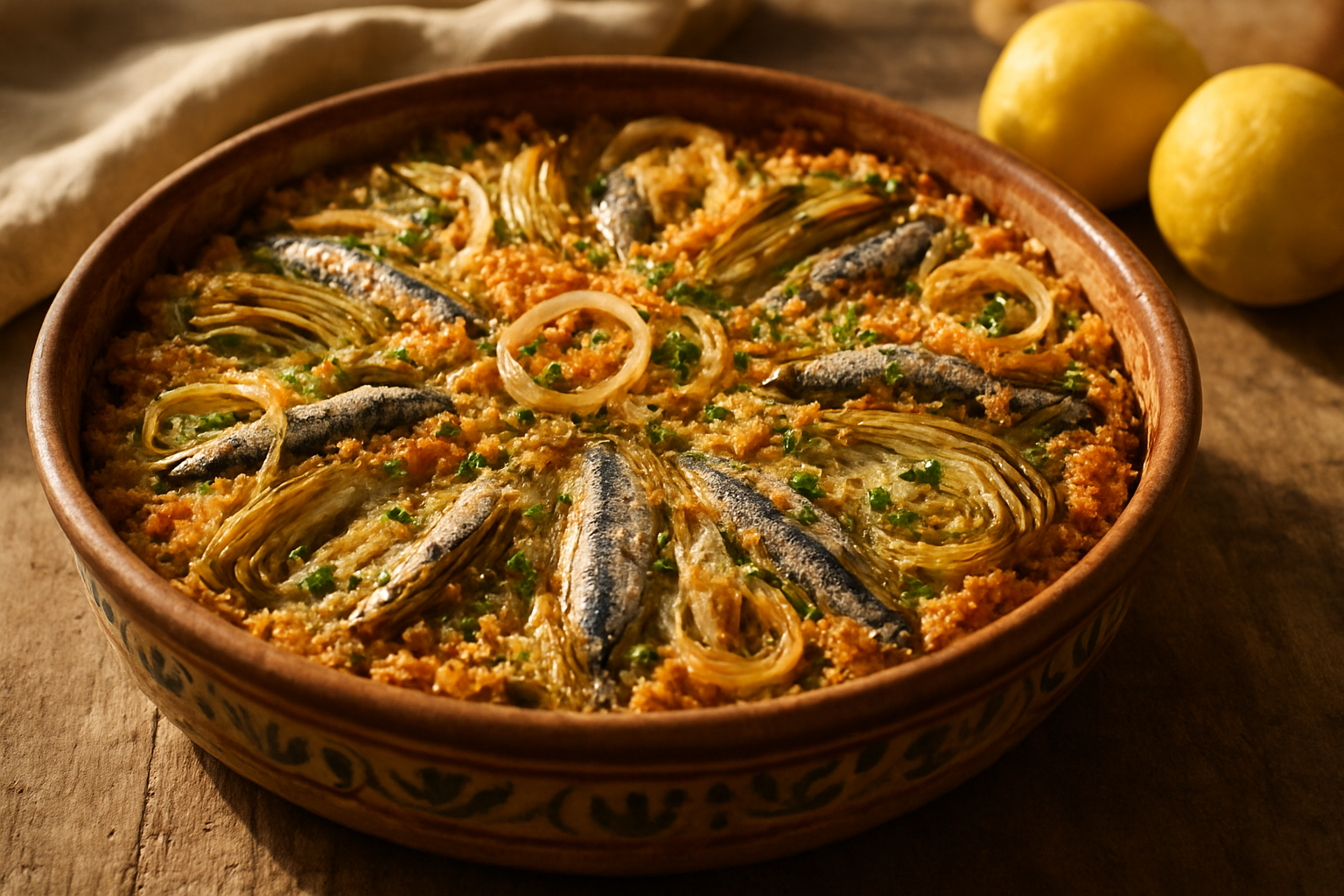 Tortino di carciofi e sarde alla siciliana: tradizione e gusto di Palermo